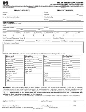 city of st pete permit.